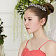 Twig hair, white wedding wreath, Hair Decoration, Moscow,  Фото №1