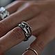 Заказать Кольцо «Акцент» с 3мм камушком. Alena Fleur jewelry (alena-fleur). Ярмарка Мастеров. . Кольца Фото №3