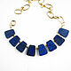 Lapis lazuli necklace, lapis lazuli necklace, natural stone necklace. Necklace. Irina Moro. Online shopping on My Livemaster.  Фото №2