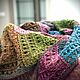 Knitted shawl 'Autumn palette'. Shawls. YULYA BLACKBERRY. My Livemaster. Фото №4