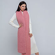 Аксессуары handmade. Livemaster - original item Wool pink scarf for winter. Handmade.