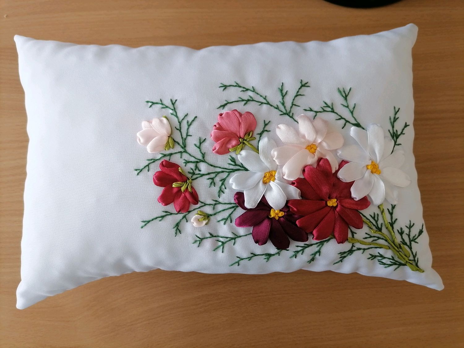 Новогодняя декоративная подушка с дизайном, подушка фото, подарок на новый год