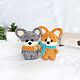 Заказать Плюшевая игрушка корги. Little knit toys (littleknittoys). Ярмарка Мастеров. . Прикольные подарки Фото №3