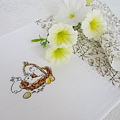 Для дома и интерьера handmade. Livemaster - original item Hand-embroidered napkin 