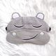 Sleep mask 'hippopotamus'. Sleep masks. glossvint. Online shopping on My Livemaster.  Фото №2