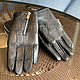 Crocodile leather gloves. Gloves. exotiqpython. Online shopping on My Livemaster.  Фото №2