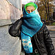 Scarf Blue lagoon. Scarves. SweetMarket. My Livemaster. Фото №5