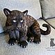 Детёныш пантеры. Пантерёнок. Мягкие игрушки. LUVER SOFT SCULPTURE. Ярмарка Мастеров.  Фото №4