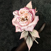 Украшения handmade. Livemaster - original item Rose Twist Silk Brooch. Handmade.