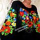Embroidered blouse. embroidered shirt, Blouses, Slavyansk-on-Kuban,  Фото №1