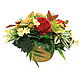 Composition with red roses in gold planters. Composition. best-coll-mos. Online shopping on My Livemaster.  Фото №2