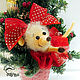 Заказать Juguetes blandos: Ratón en el árbol de Navidad, en la bolsa, en el coche. sToryToys. Ярмарка Мастеров. . Stuffed Toys Фото №3