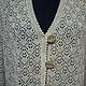 100% linen yarn.Cardigan UMBRELLAS. Cardigans. Exclusive linen jersey from Elena. My Livemaster. Фото №5