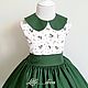 Платье "Felice" цветущая зелень. Платье. Little___dress. Ярмарка Мастеров.  Фото №6