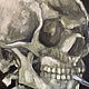 Заказать Skull with a burning cigarette, Van Gogh, oil painting on canvas, copy. Mariya Roeva  Kartiny maslom (MyFoxyArt). Ярмарка Мастеров. . Pictures Фото №3