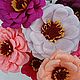 цинии из бумаги, бумажные цветы. Букеты. Olga-artdeco. Интернет-магазин Ярмарка Мастеров.  Фото №2