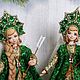 Елочная игрушка из ваты Царевна лягушка. Ватная игрушка на ёлку. Елочные игрушки. Елочные игрушки ручной работы Ирина. Ярмарка Мастеров.  Фото №5