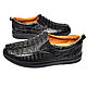 Espadrilles from tail of crocodile leather, in black color. Slip-ons. SHOES&BAGS. My Livemaster. Фото №5