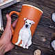 Jack Russell terrier mug. Portrait, Mugs and cups, Krasnodar,  Фото №1
