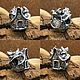 Грибной домик с лягушкой. Шарм-подвеска. TomteBeads. Ярмарка Мастеров.  Фото №7
