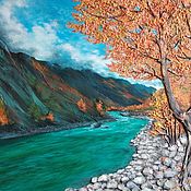 Картины и панно handmade. Livemaster - original item Pictures: Autumn in the Altai Mountains. Handmade.