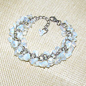 Украшения handmade. Livemaster - original item Moonstone Bracelet Shaped Beads. Handmade.