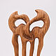 Hair clip-comb 'Big-eared Owl'. Hairpins. OakForest Wooden Jewelry. Online shopping on My Livemaster.  Фото №2