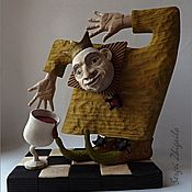 Деревянная арт-кукла "Продавец предсказаний"
