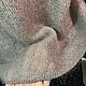 Вязаная женская рубашка из кид-мохера, шелка и отделкой из люрекса. Рубашки. Lana Luxe. Ярмарка Мастеров.  Фото №10