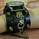 Часы наручные стимпанк "Brass Skull" кварцевые. Часы наручные. Стимпанк. Ярмарка Мастеров.  Фото №7