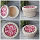 Вязаная корзинка, с крышкой. Корзины. Knitted basket. Ярмарка Мастеров.  Фото №4