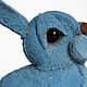 Soft toy, forget-me-not hare, felt toy, small toy. Stuffed Toys. izergil. My Livemaster. Фото №6