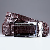 Аксессуары handmade. Livemaster - original item Genuine Crocodile leather men`s belt, width 3.4 cm IMA3050K. Handmade.