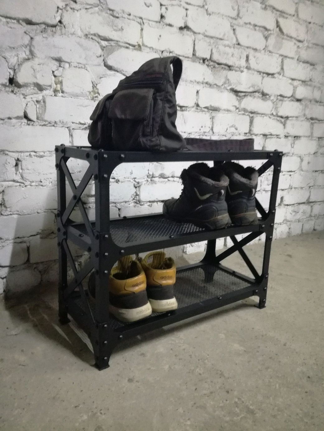 Обувница в прихожую лофт Индастриал