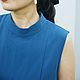 Винтаж: Синее платье Uniqlo синий сарафан с пышной юбкой Плиссированное платье. Юбки винтажные. Cinderella_vintage. Интернет-магазин Ярмарка Мастеров.  Фото №2