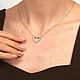 Колье сердечко серебро 925 пробы в инкрустации фианитов. Колье. MARIA GUSEVA Fashion Jewelry. Интернет-магазин Ярмарка Мастеров.  Фото №2