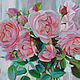 Painting 'Still life with pink roses' oil on canvas 50h60 cm. Pictures. vestnikova. My Livemaster. Фото №5