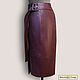 Pencil skirt 'Milolika' from nature. leather/suede (any color). Skirts. Elena Lether Design. My Livemaster. Фото №4