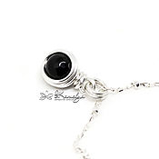 Украшения handmade. Livemaster - original item Silver mini pendant with agate 
