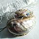 Delicate peach flower pendant. Wedding necklace. miruku-wedding. Online shopping on My Livemaster.  Фото №2