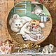 Винтаж: Коты и кукла Тарелка Витринная Декоративная, Сувениры винтажные, Лондон,  Фото №1