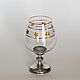 BRANDY wine GLASS BOHEMIAN EMPIRE (a glass of brandy). Wine Glasses. Souvenirs for hunters and fishermen. My Livemaster. Фото №4