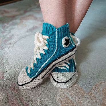 Кеды мокасины крючком, домашние тапочки. Crochet Slippers