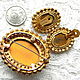 Set Autumn paint, Alice Caviness, USA, brooch, clips, amber color. Vintage jewelry sets. Rarities. My Livemaster. Фото №6