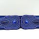 Blue Elastic Band Beaded Lapis lazuli Belt, Belt, St. Petersburg,  Фото №1