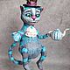  Ватная игрушка Чеширский кот. Елочные игрушки. Голубая пчела (blue-bee). Ярмарка Мастеров.  Фото №7