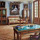 Interior of an office in the Arkhangelsk estate. Oil on canvas. 2020, Pictures, Moscow,  Фото №1