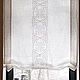 Roman curtain made of boiled linen with cotton ribbon embroidery, Roman and roller blinds, Orel,  Фото №1