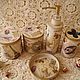 'Paris'-Set for the bathroom, Dispensers and glasses, Ruza,  Фото №1