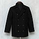 Order Men's black coat, wool, removable wool lining. EverSpring. Dresses and coats.. Livemaster. . Mens outerwear Фото №3